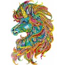 Пазл деревянный: Единорог — Подарочная коробка