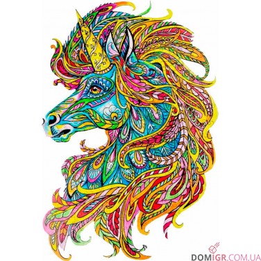 Пазл деревянный: Единорог — Подарочная коробка