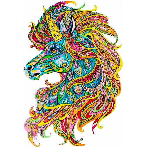 Пазл деревянный: Единорог — Подарочная коробка