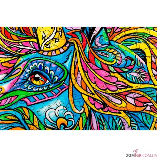 Пазл деревянный: Единорог — Подарочная коробка