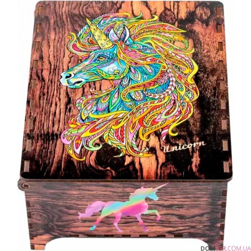 Пазл деревянный: Единорог — Подарочная коробка