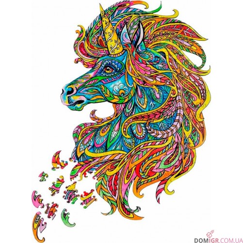 Пазл деревянный: Единорог — Подарочная коробка