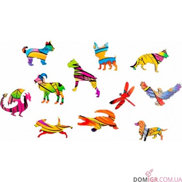 Пазл деревянный: Собака