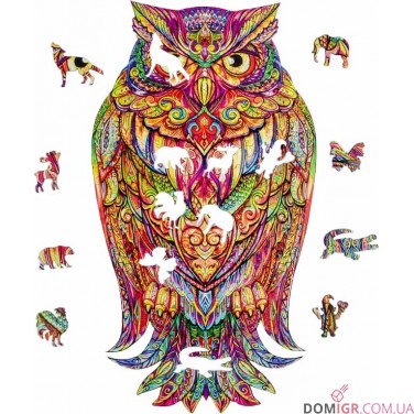 Пазл деревянный: Сова