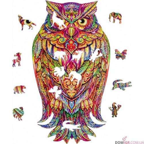 Пазл деревянный: Сова