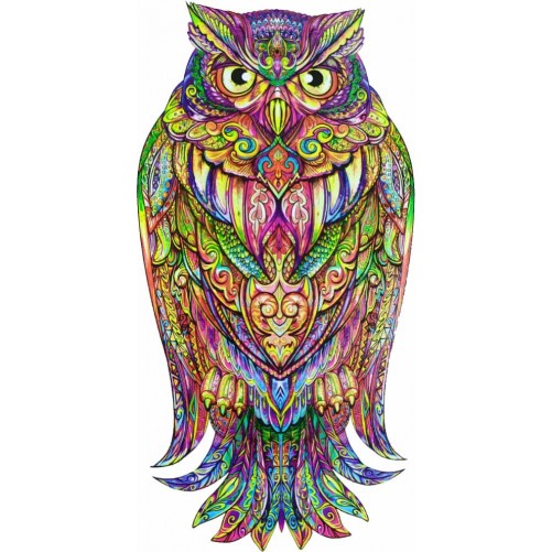 Пазл деревянный: Сова