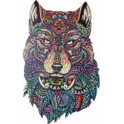 Пазл деревянный: Волк