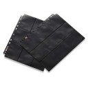 18-Pocket Pages - Clear-Black - Side Loading