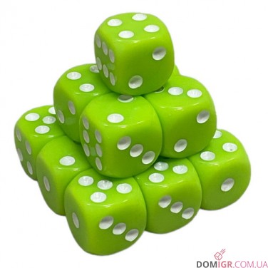 Кубик D6 16 мм - в ассортименте