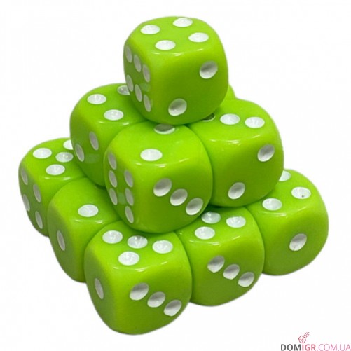 Кубик D6 16 мм - в ассортименте