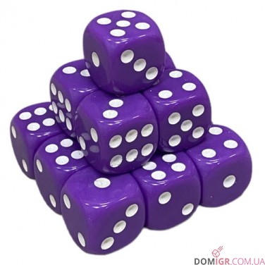 Кубик D6 16 мм - в ассортименте
