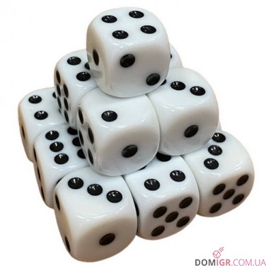 Кубик D6 16 мм - в ассортименте