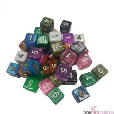 Кубик d6 (випадковий колір)