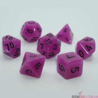 Набор кубиков - Glow in the dark 7 Dice Set (в ассортименте)
