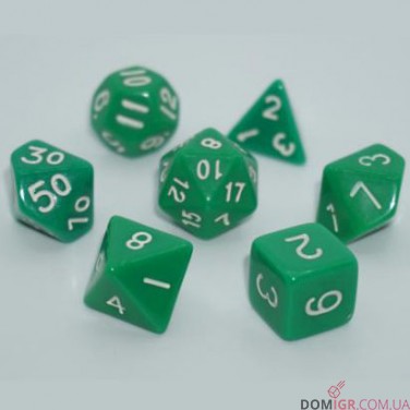 Набор кубиков - Opaque 7 Dice Set (в ассортименте)
