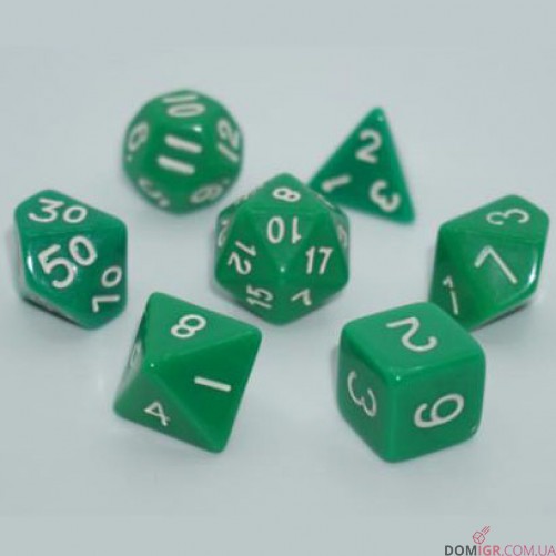 Набор кубиков - Opaque 7 Dice Set (в ассортименте)