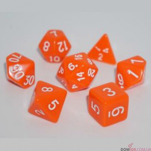 Набор кубиков - Opaque 7 Dice Set (в ассортименте)