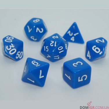 Набор кубиков - Opaque 7 Dice Set (в ассортименте)