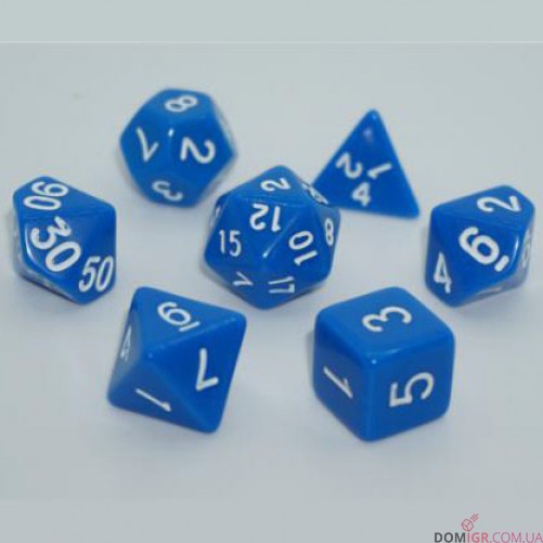 Набор кубиков - Opaque 7 Dice Set (в ассортименте)