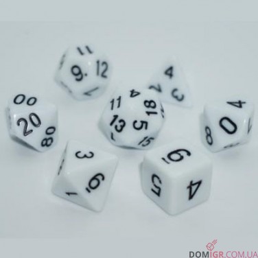Набор кубиков - Opaque 7 Dice Set (в ассортименте)