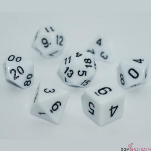 Набор кубиков - Opaque 7 Dice Set (в ассортименте)