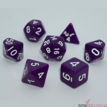 Набор кубиков - Opaque 7 Dice Set (в ассортименте)
