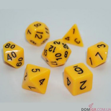 Набор кубиков - Opaque 7 Dice Set (в ассортименте)