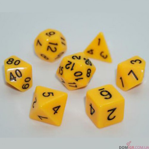 Набор кубиков - Opaque 7 Dice Set (в ассортименте)