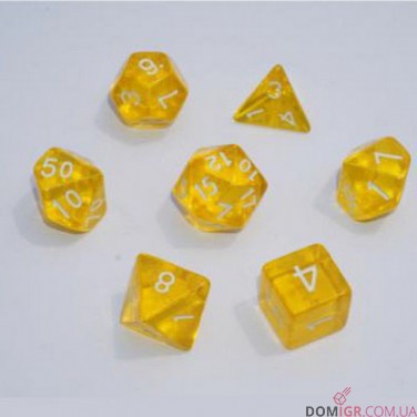 Набор кубиков - Transparent 7 Dice Set (в ассортименте)