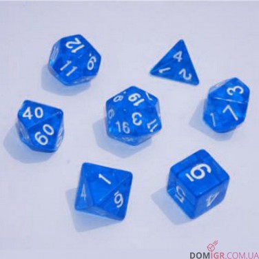 Набор кубиков - Transparent 7 Dice Set (в ассортименте)