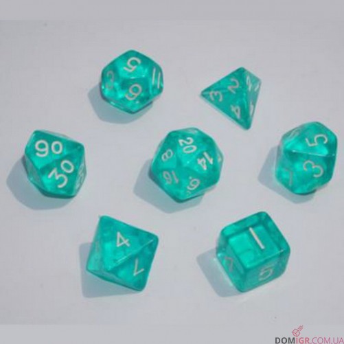 Набор кубиков - Transparent 7 Dice Set (в ассортименте)