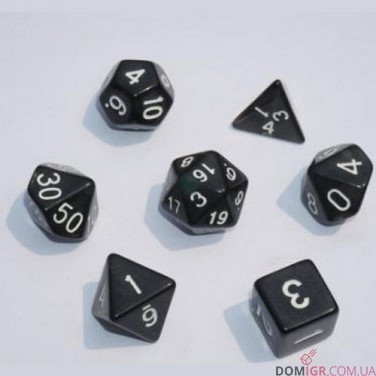 Набор кубиков - Transparent 7 Dice Set (в ассортименте)