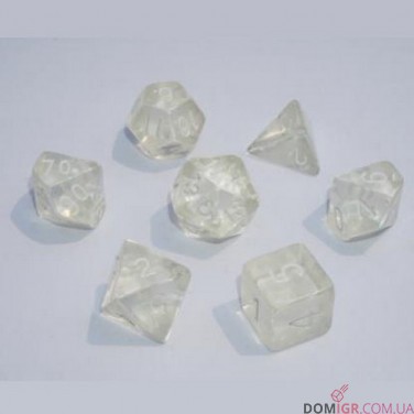 Набор кубиков - Transparent 7 Dice Set (в ассортименте)