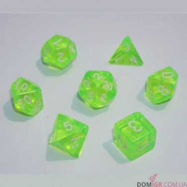 Набор кубиков - Transparent 7 Dice Set (в ассортименте)