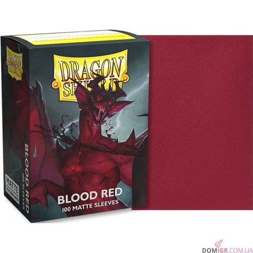 Dragon Shield: Blood red — Протекторы 100 шт.
