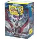 Dragon Shield Dual Matte Sleeves: Cobalt and Silver — Протекторы 100 шт.