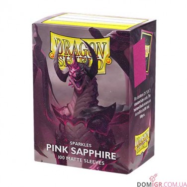 Dragon Shield Matte: Pink Sapphire — Протектори 100 шт.