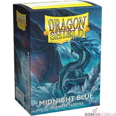 Dragon Shield Matte: Midnight Blue — Протектори 100 шт.