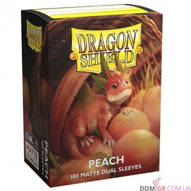 Dragon Shield Dual Matte Sleeves: Peach — Протектори 100шт