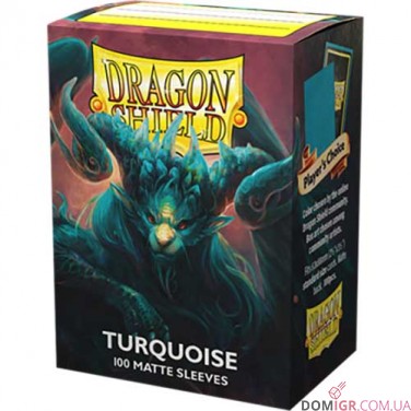 Купить Dragon Shield Matte: Turquoise — Протекторы 100 шт. Dragon Shield Matte: Turquoise — Протекторы 100 шт.