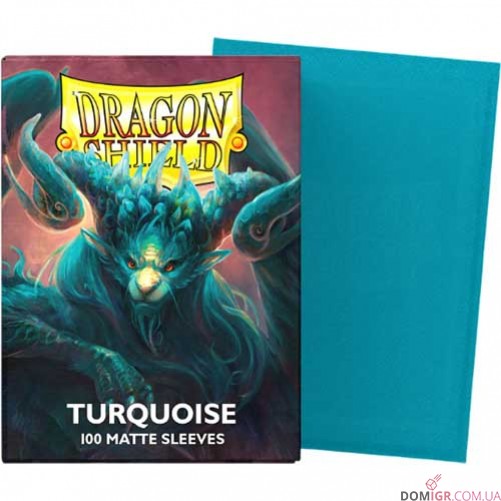 Dragon Shield Matte: Turquoise  — Протекторы 100 шт.