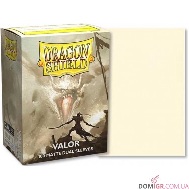 Dragon Shield Dual Matte Sleeves: Valor — Протектори 100 шт.