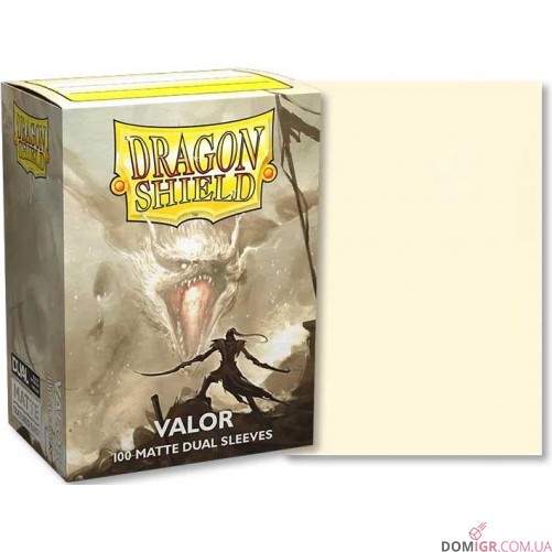 Dragon Shield Dual Matte Sleeves: Valor — Протектори 100 шт.