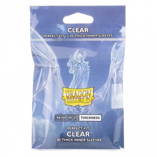 Dragon Shield Perfect Fit: Standard Size Inner Sleeves — Thick Inner Clear — Протекторы 100 шт.