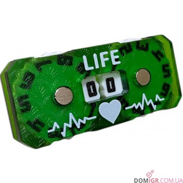 Купити Лічильник життів «Life» магнітний (випадковий колір) Лічильник життів «Life» магнітний (випадковий колір)