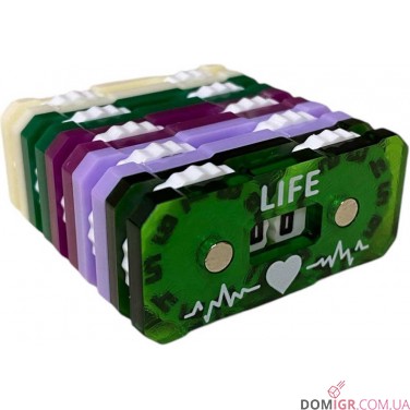Купити Лічильник життів «Life» магнітний (випадковий колір) Лічильник життів «Life» магнітний (випадковий колір)