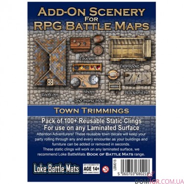 Add-On Scenery for RPG Battle Mats Town Trimmings