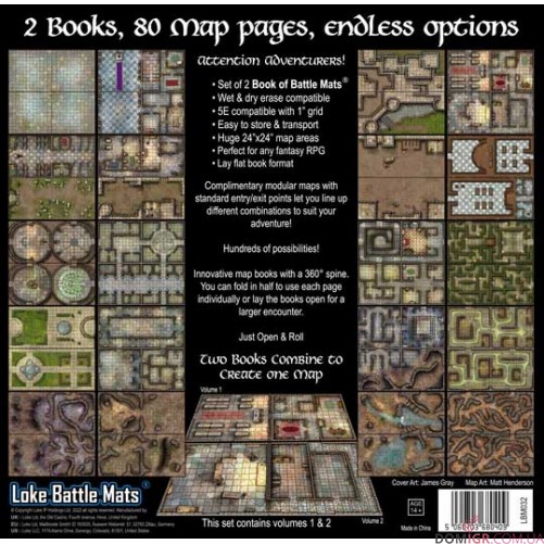 Castles Crypts and Caverns Books of Battle Mats