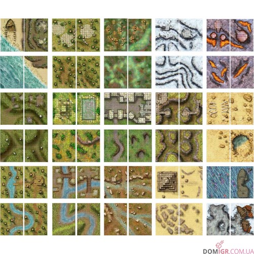 Giant Book of Battle Mats: Wilds, Wrecks & Ruins