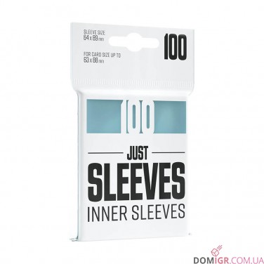 Купить Just Sleeves: Inner Sleeves 64x89 - Протекторы 100шт Just Sleeves: Inner Sleeves 64x89 - Протекторы 100шт